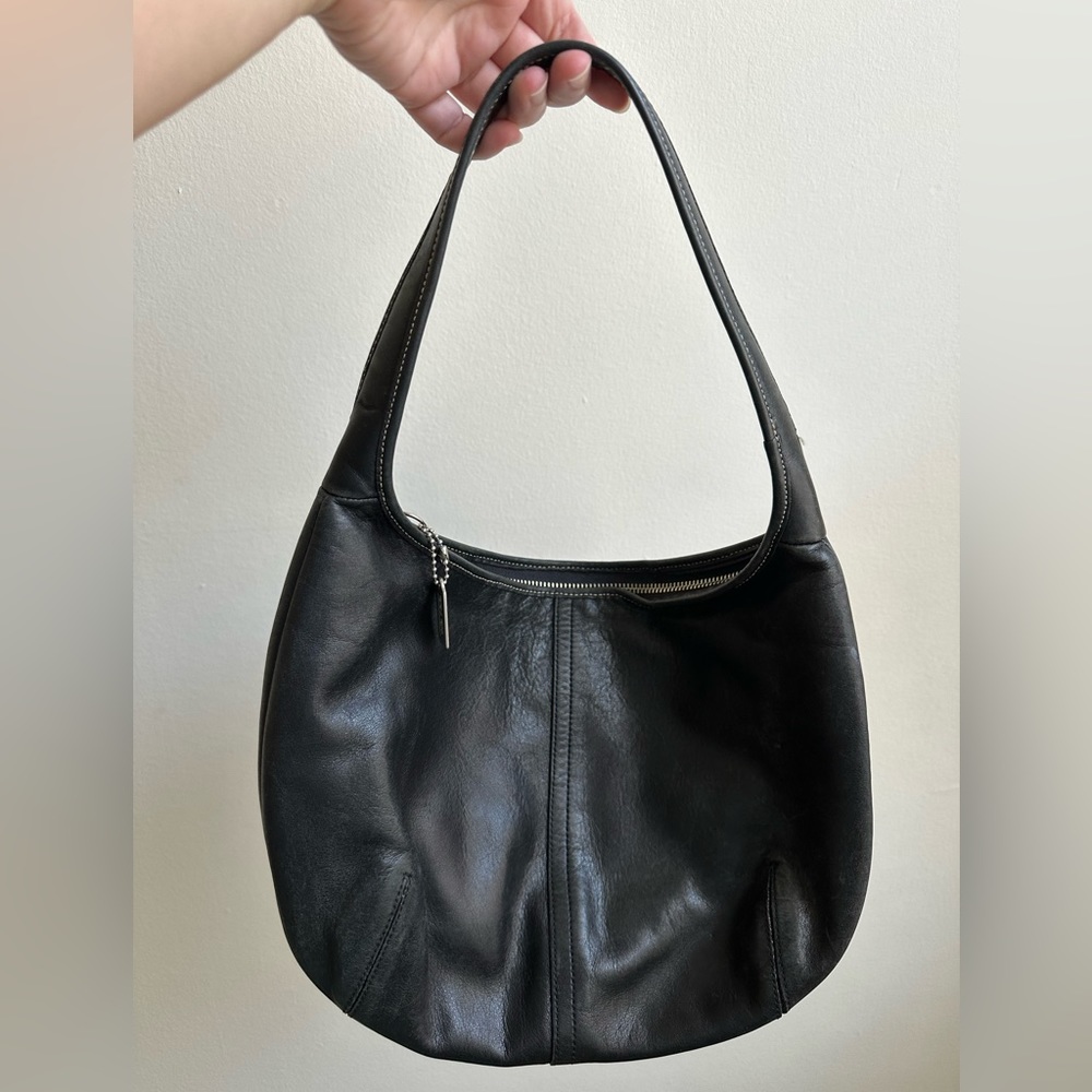 Authentic Vintage Coach Black Leather Purse